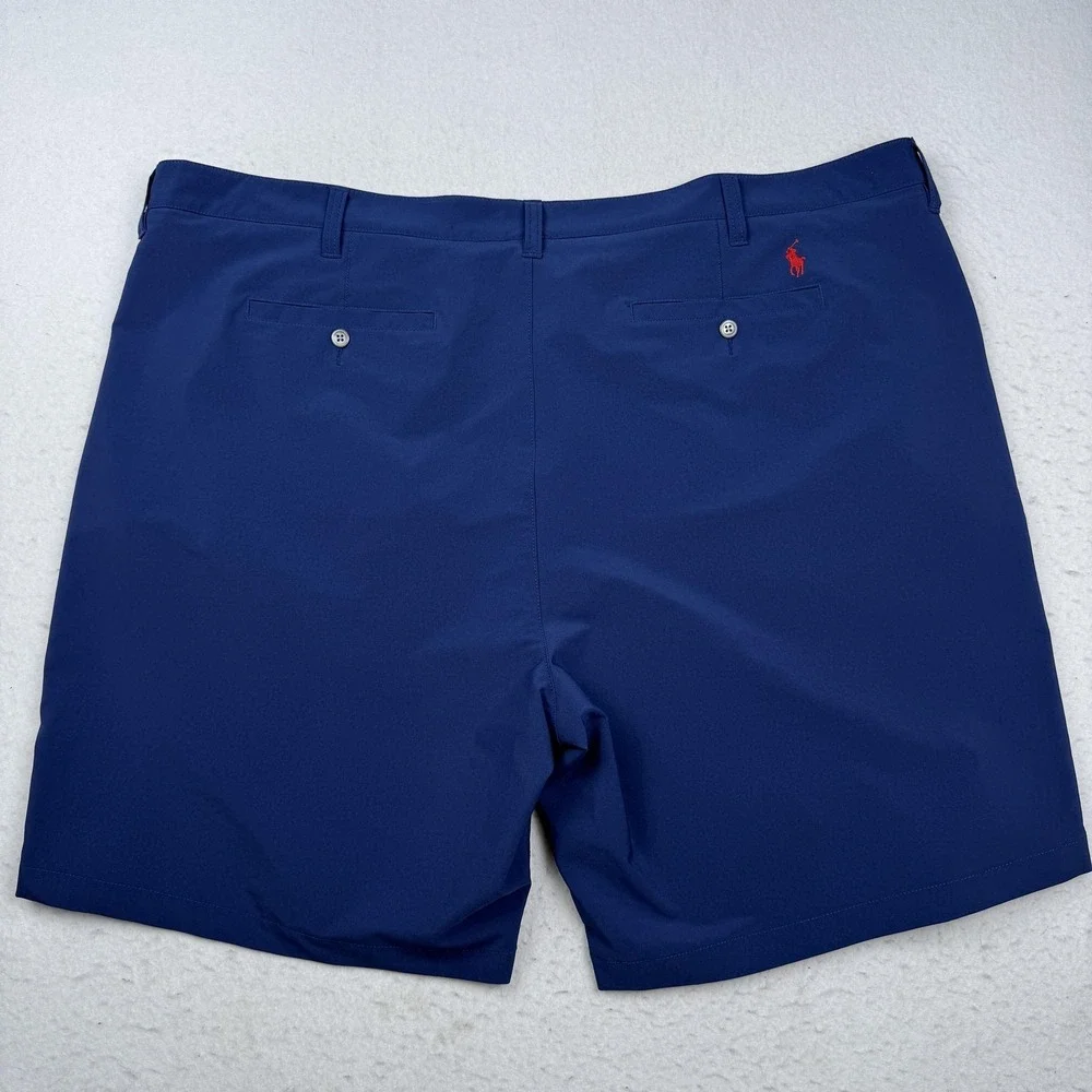 Polo‎ Ralph Lauren Shorts Mens 46 Blue Chino Golf Microfiber Stretch 9 Inseam